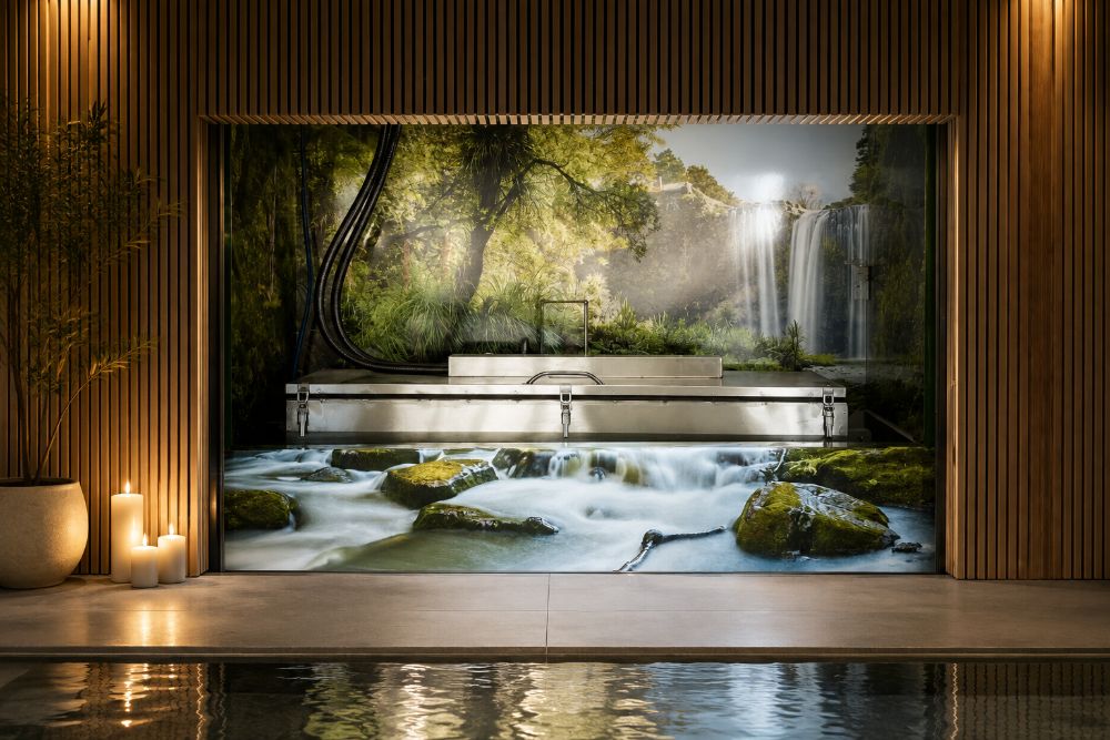 The Gentle Way water cremation chamber in a calm timber-lined room